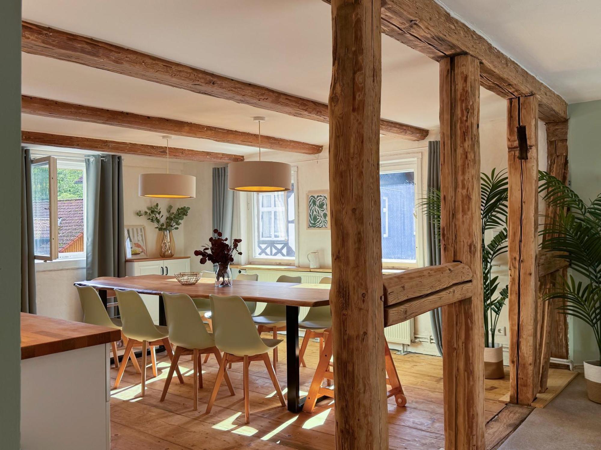 塔勒Haus Ludwig - Saniertes Fachwerkhaus Im Harz - 12 Personen别墅 外观 照片
